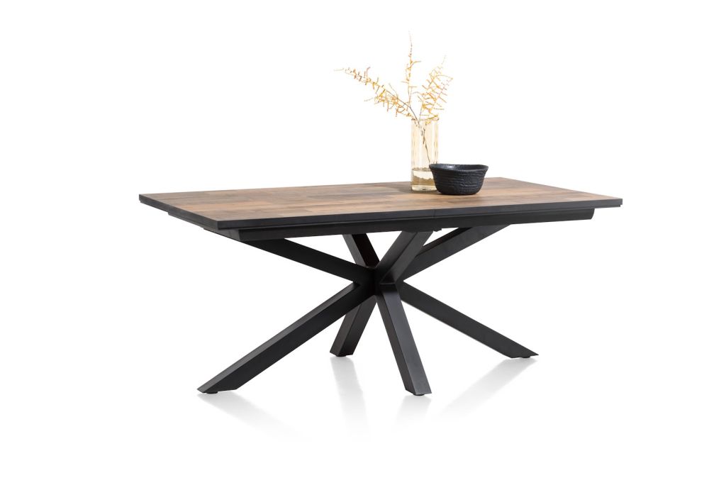 Sardinie, uitschuiftafel rechthoek met centrale poot 180 (+ 60) x 98 cm - Driftwood - Afbeelding 10