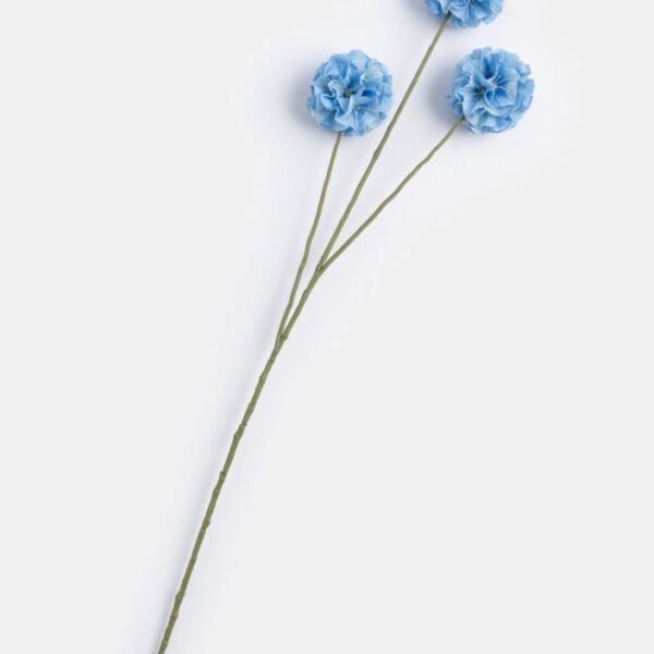 Scabiosa kunstbloem h74cm - Blauw