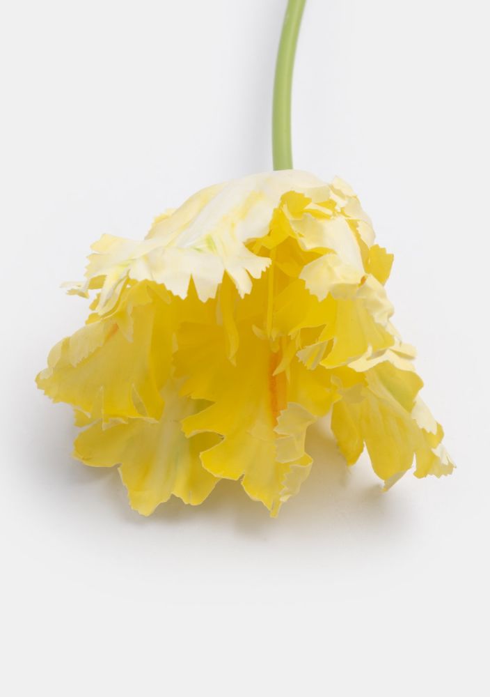 Tulip parrot kunstbloem h68cm - Geel - Afbeelding 2