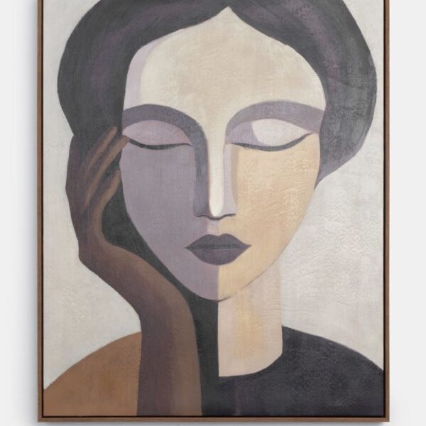 image Monica schilderij 80x100cm - Bruin