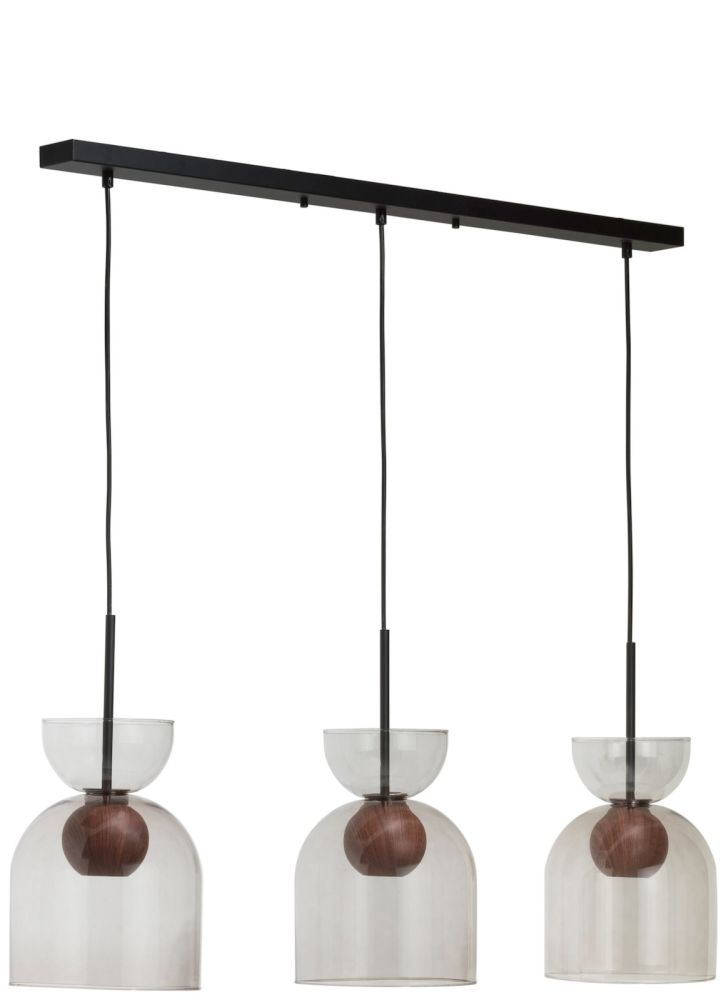 Skylar hanglamp 3*GU10 - Zwart / antraciet - Afbeelding 6