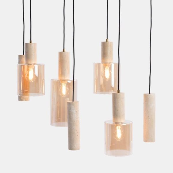 Pimmy hanglamp 4*e27 3*gu10 - Beige