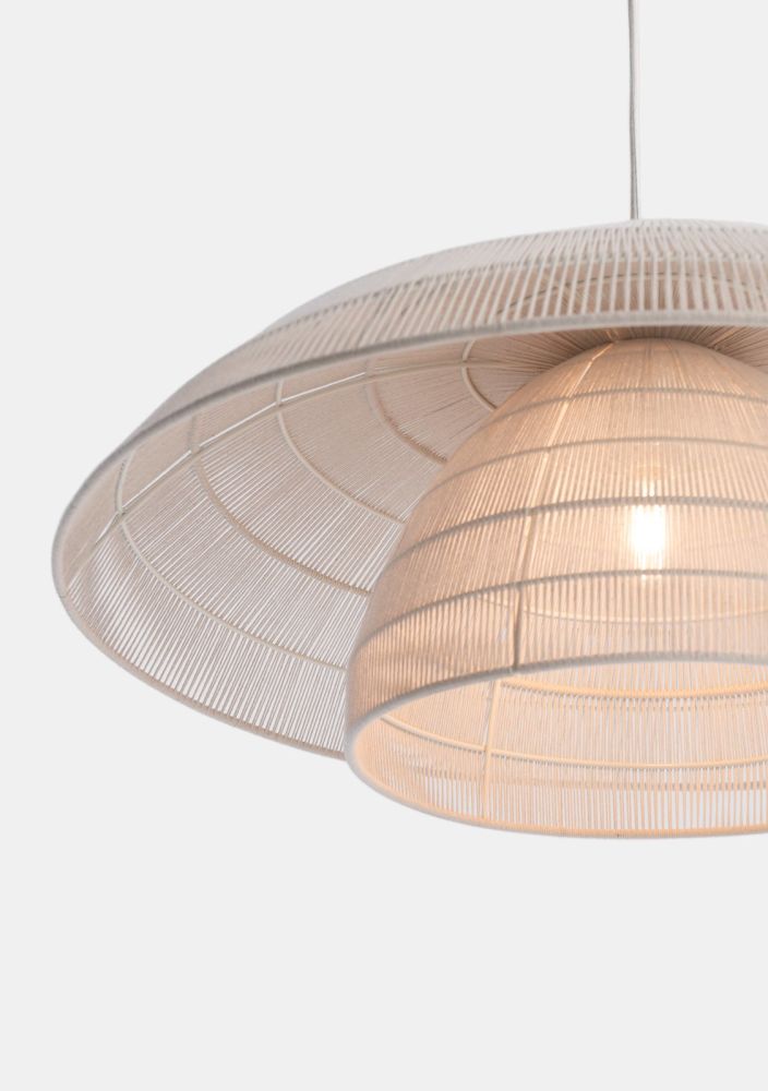 Onno hanglamp 1*e27 - Cremekleurig - Afbeelding 2