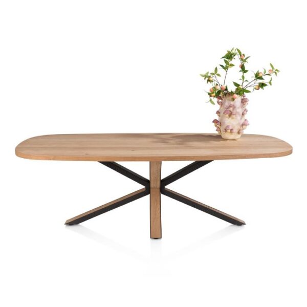 Bonaire, eetkamertafel ovaal 240 x 110 cm
