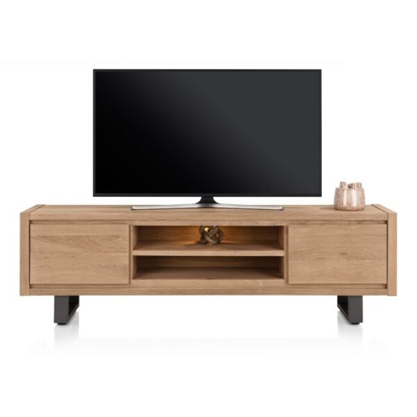 image Bonaire, lowboard 200 cm - 2-kleppen + 2-niches (+ LED)