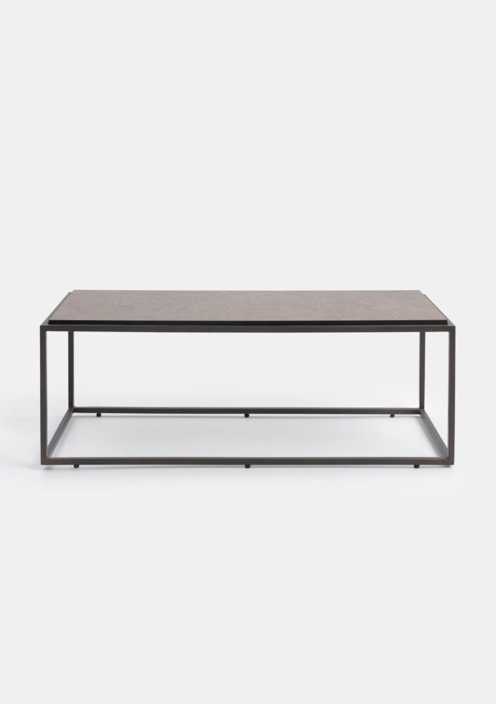 Stand up salontafel rechth. h35cm - Bruin