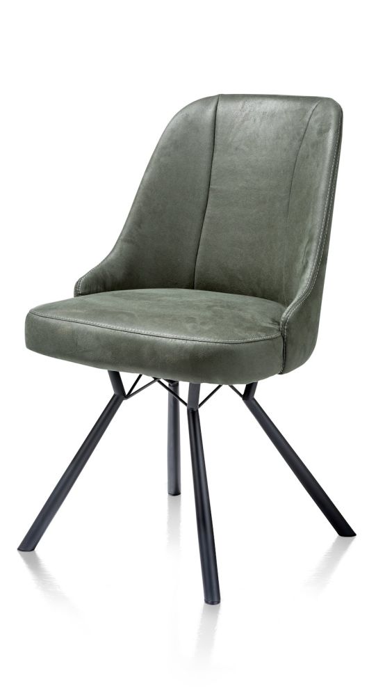 Eefje, eetkamerstoel - 4 pootjes zwart - incl. pocketvering - stof Kibo - Afbeelding 3