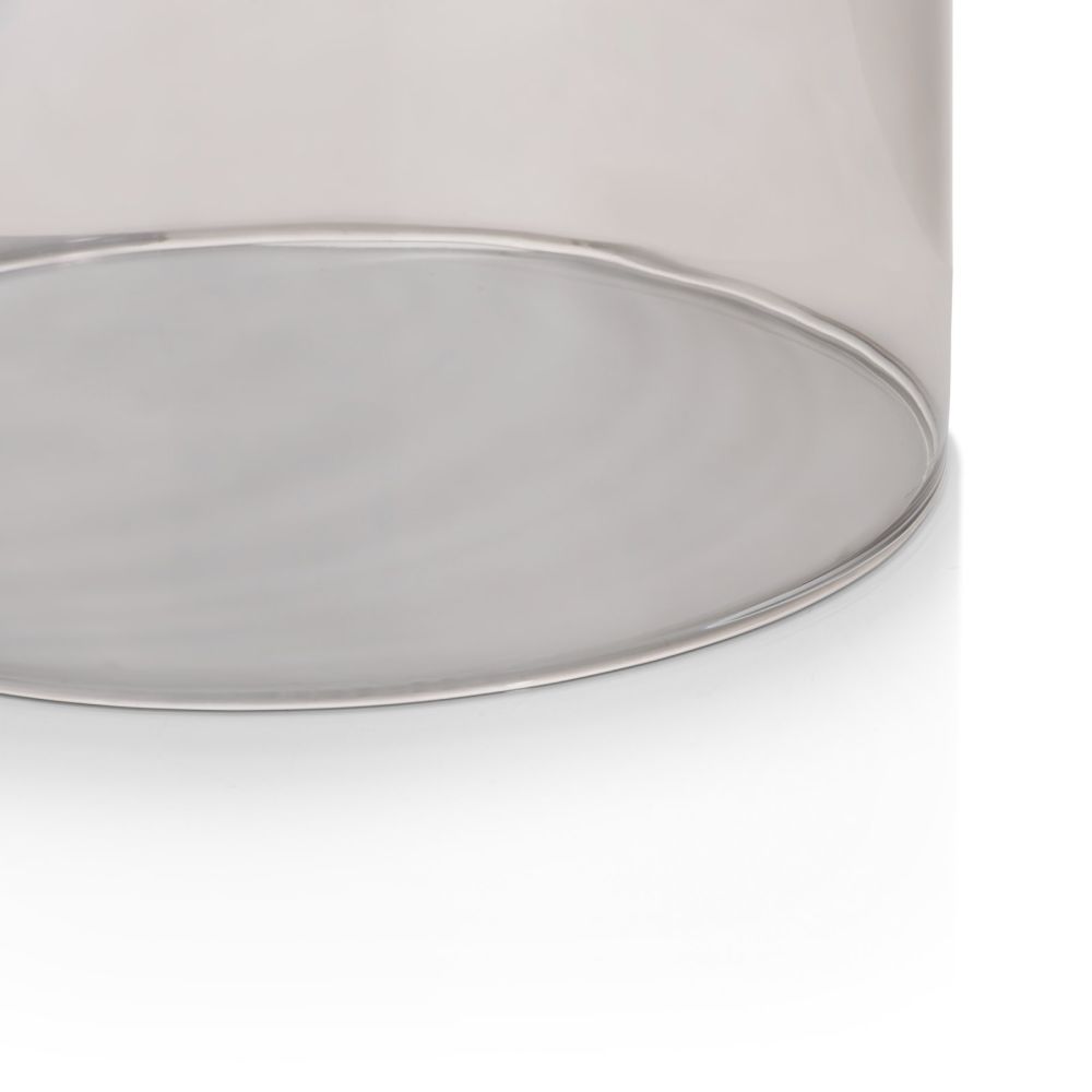 Skylar glazen bol D22cm - Zwart / antraciet - Afbeelding 3