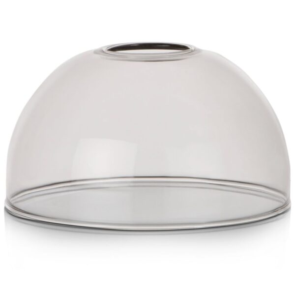 Skylar glazen bol D15cm - Zwart / antraciet