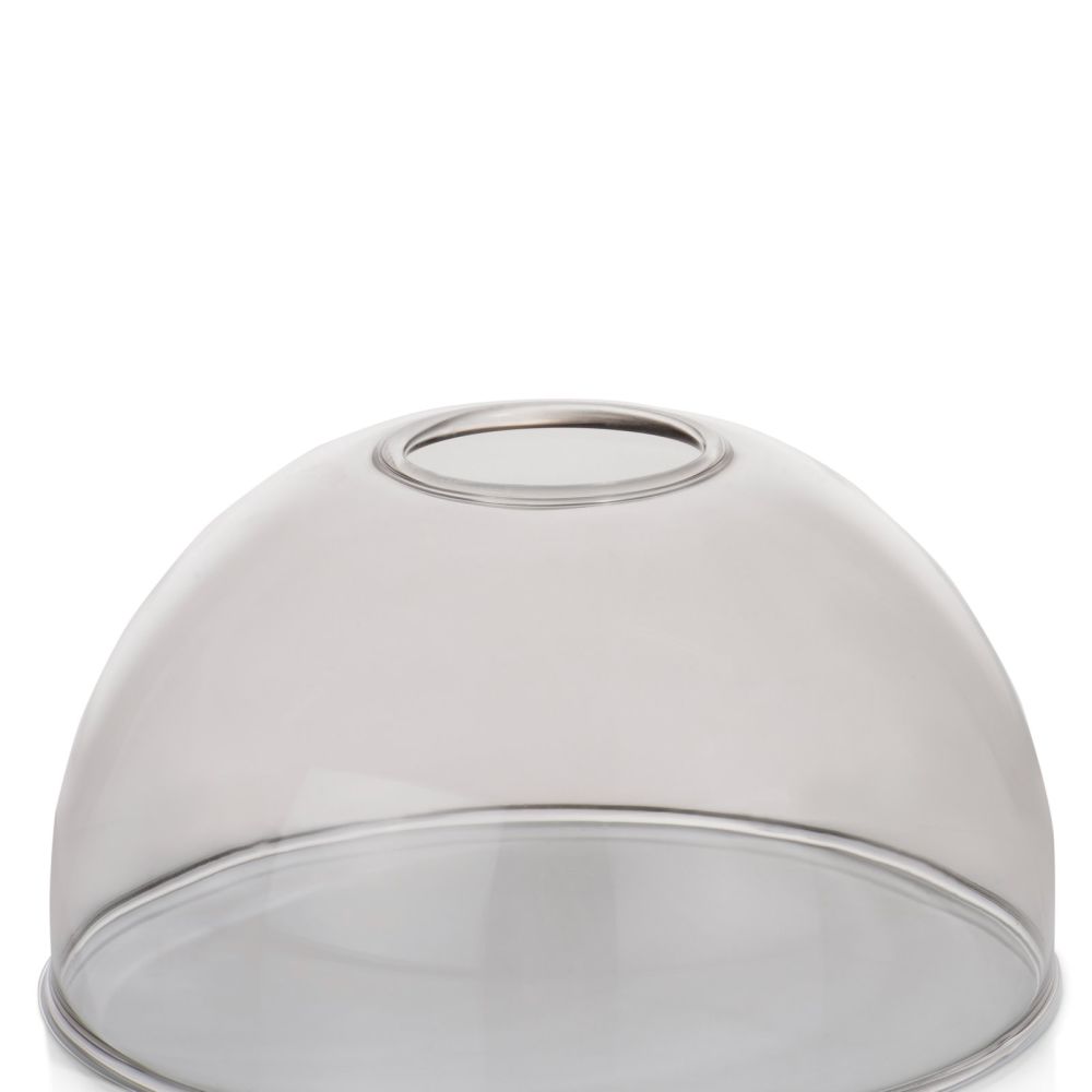 Skylar glazen bol D15cm - Zwart / antraciet - Afbeelding 2