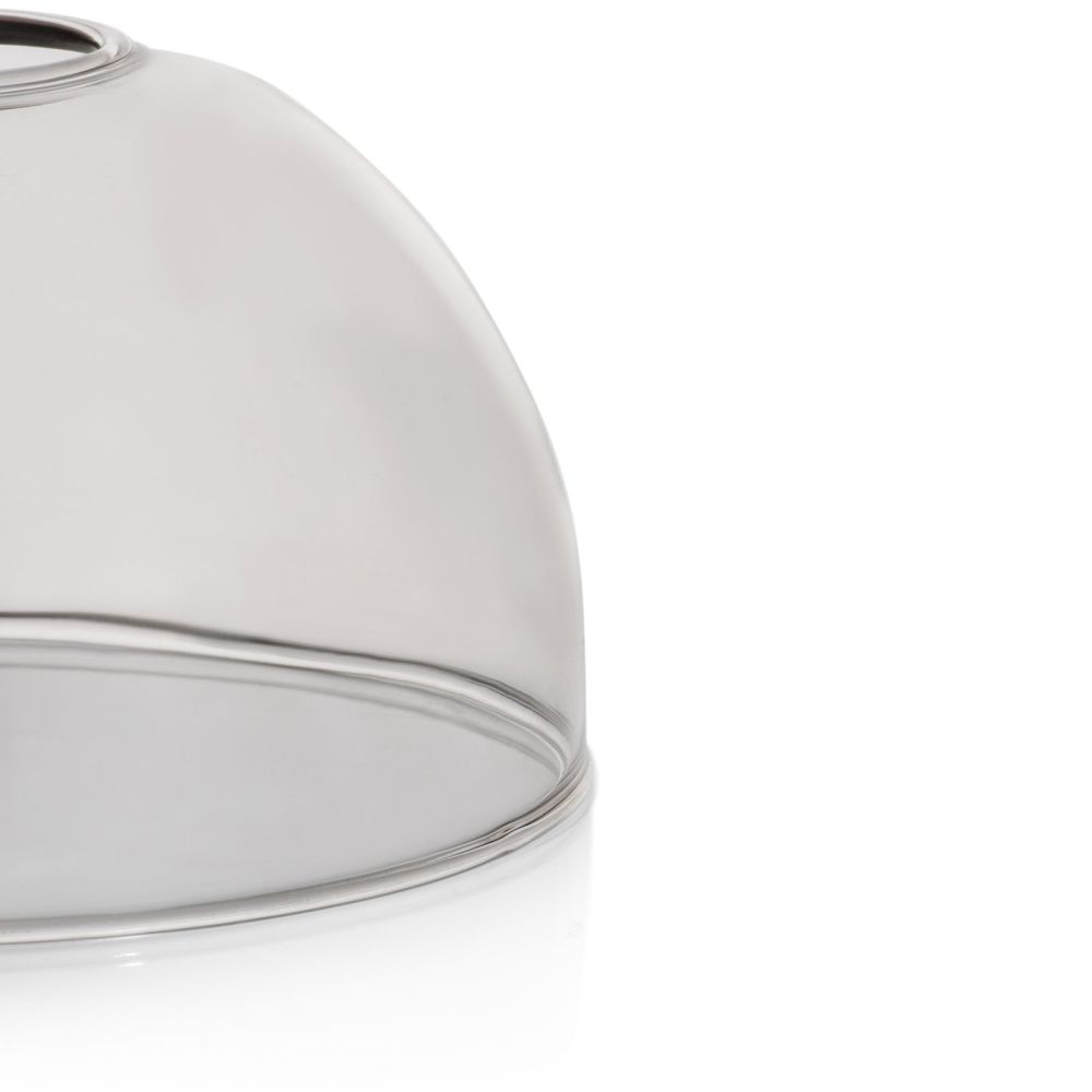 Skylar glazen bol D15cm - Zwart / antraciet - Afbeelding 3