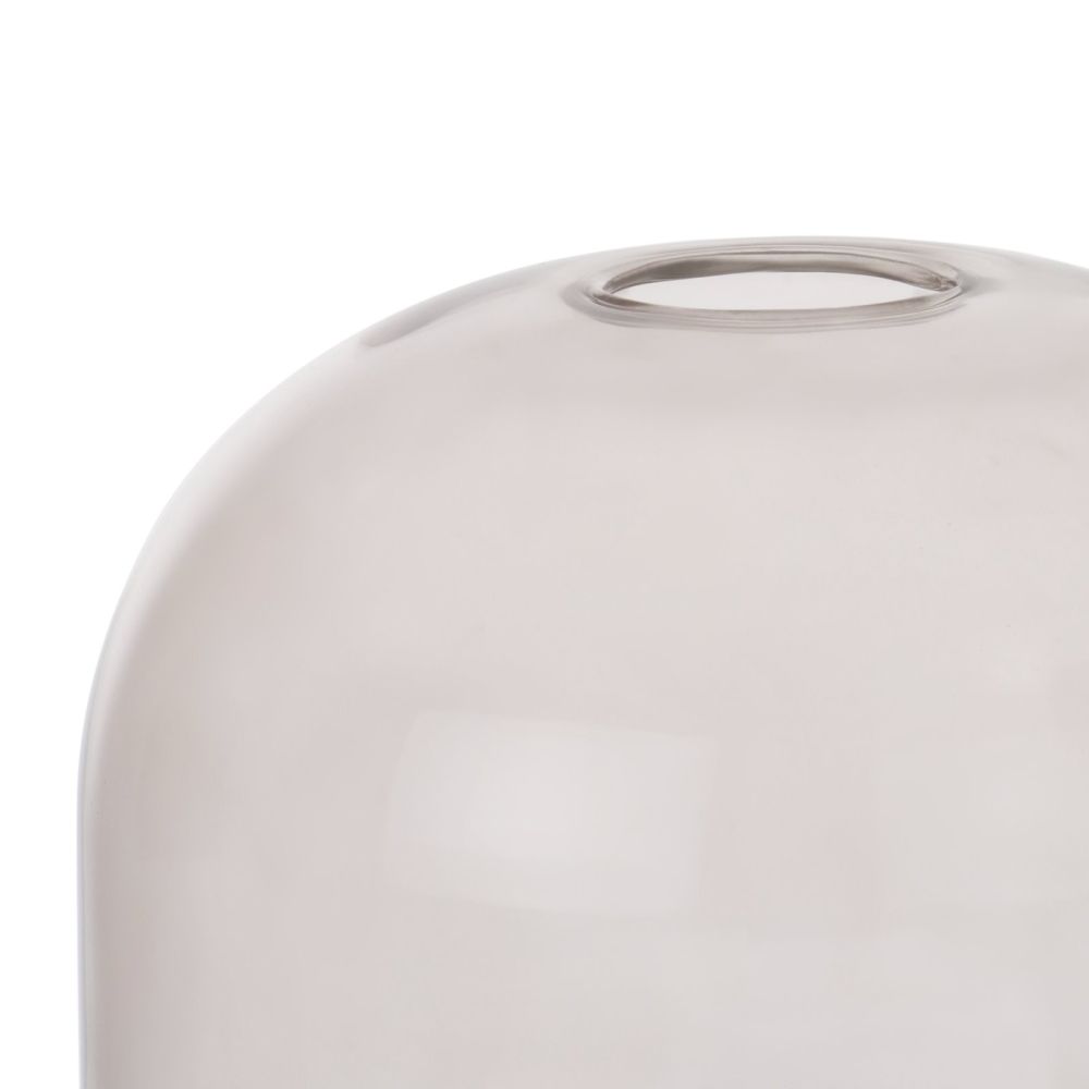 Skylar glazen bol D16cm - Zwart / antraciet - Afbeelding 2