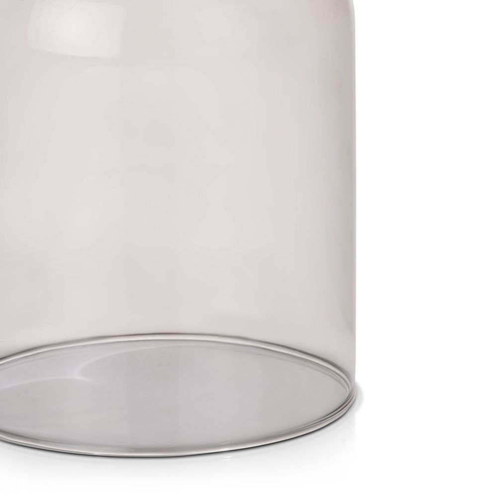 Skylar glazen bol D16cm - Zwart / antraciet - Afbeelding 3