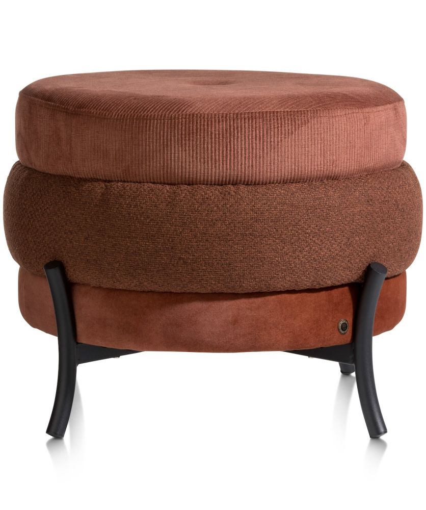 Timeless - Macaron poef H43cm - koper - Afbeelding 2