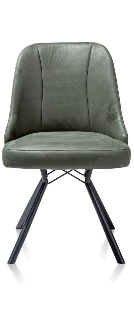 Eefje, eetkamerstoel - 4 pootjes zwart - incl. pocketvering - stof Kibo - Afbeelding 4