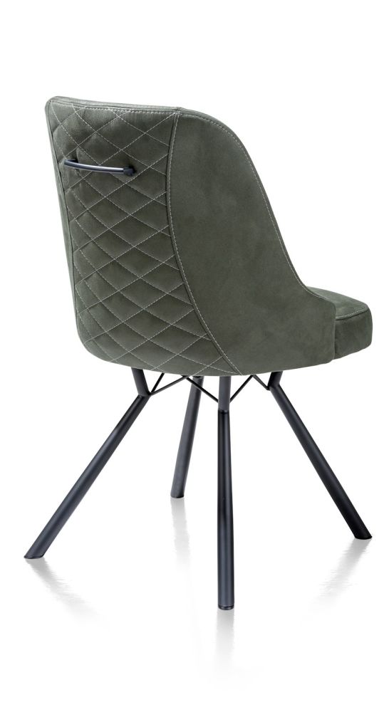 Eefje, eetkamerstoel - 4 pootjes zwart - incl. pocketvering - stof Kibo - Afbeelding 5
