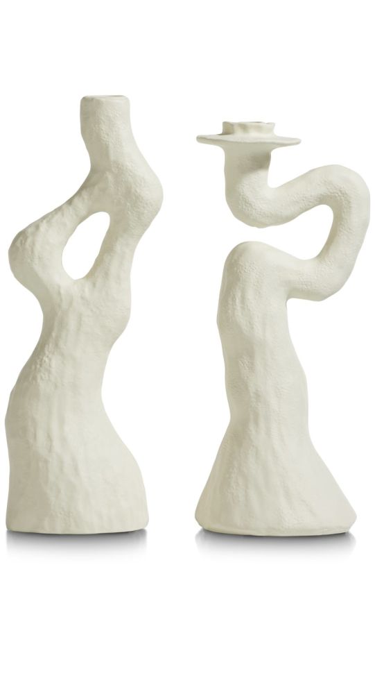 Debra kandelaar H30cm - Cremekleurig - Afbeelding 9