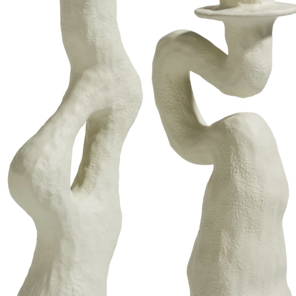 Debra kandelaar H30cm - Cremekleurig - Afbeelding 8