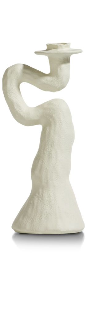 Debra kandelaar H30cm - Cremekleurig