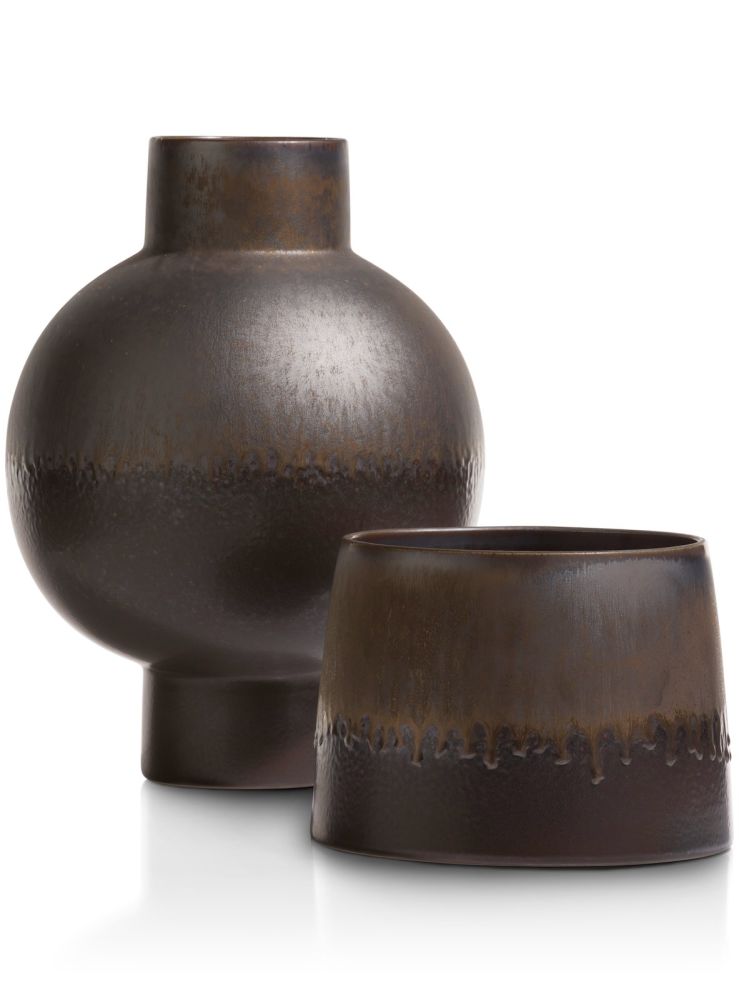 Lara bloempot H17cm - Grijs - Afbeelding 5