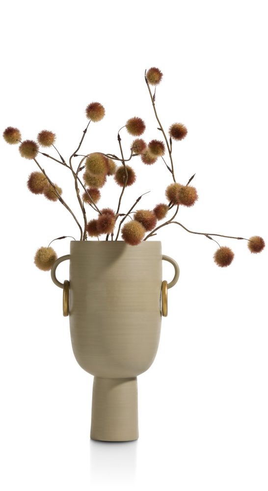 Presley vaas H34cm - Beige - Afbeelding 2