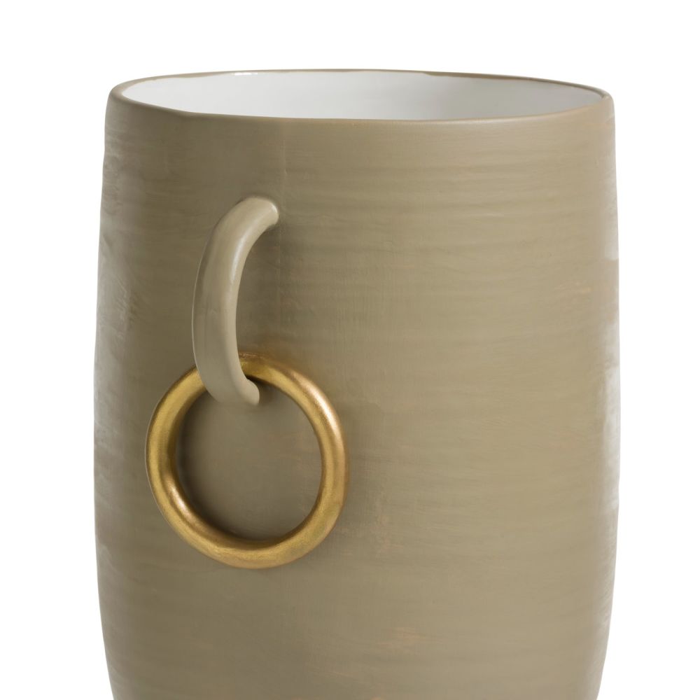 Presley vaas H34cm - Beige - Afbeelding 3