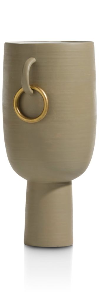 Presley vaas H34cm - Beige - Afbeelding 8