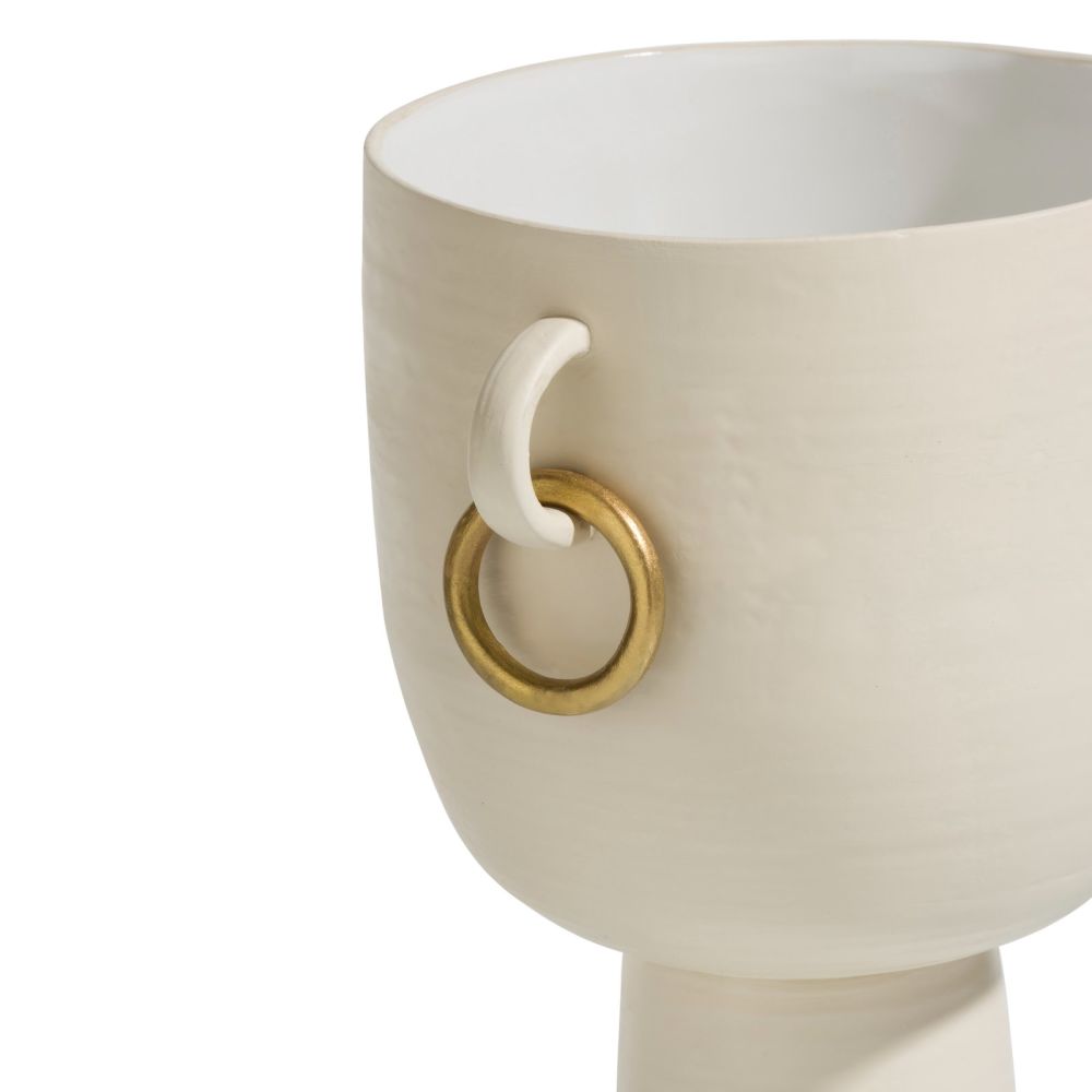 Presley vaas H25cm - Cremekleurig - Afbeelding 3
