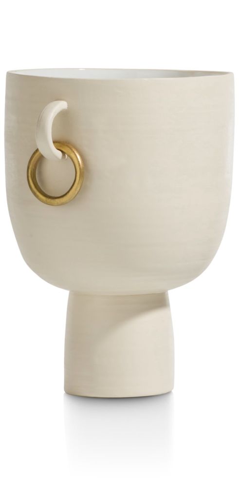 Presley vaas H25cm - Cremekleurig - Afbeelding 8