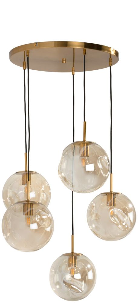 Bo hanglamp 5*E27 - Goud - Afbeelding 5