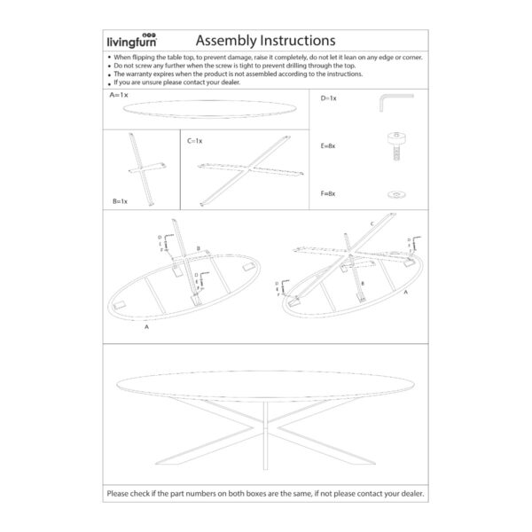 livingfurn_-_assembly_instruction_-_jesper_oval_3 Jesper Oval 240 cm