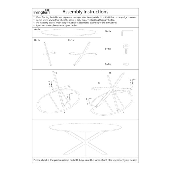 livingfurn_-_assembly_instruction_-_jesper_round Jesper Round 130cm