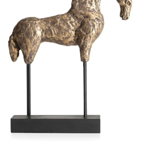 Stallion beeld H35cm - Goud