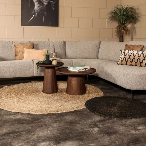 Hoekbank Esra - Boucle - Santos Grey 3030