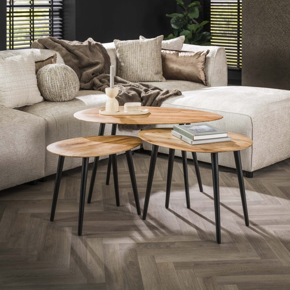 Salontafel Organic set/3