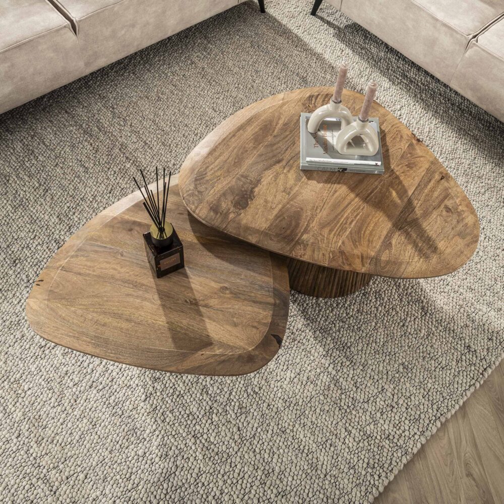 Salontafel Wave driehoekig set/2 - Afbeelding 2