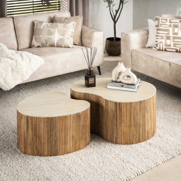Salontafel Nuovo niervormig set/2