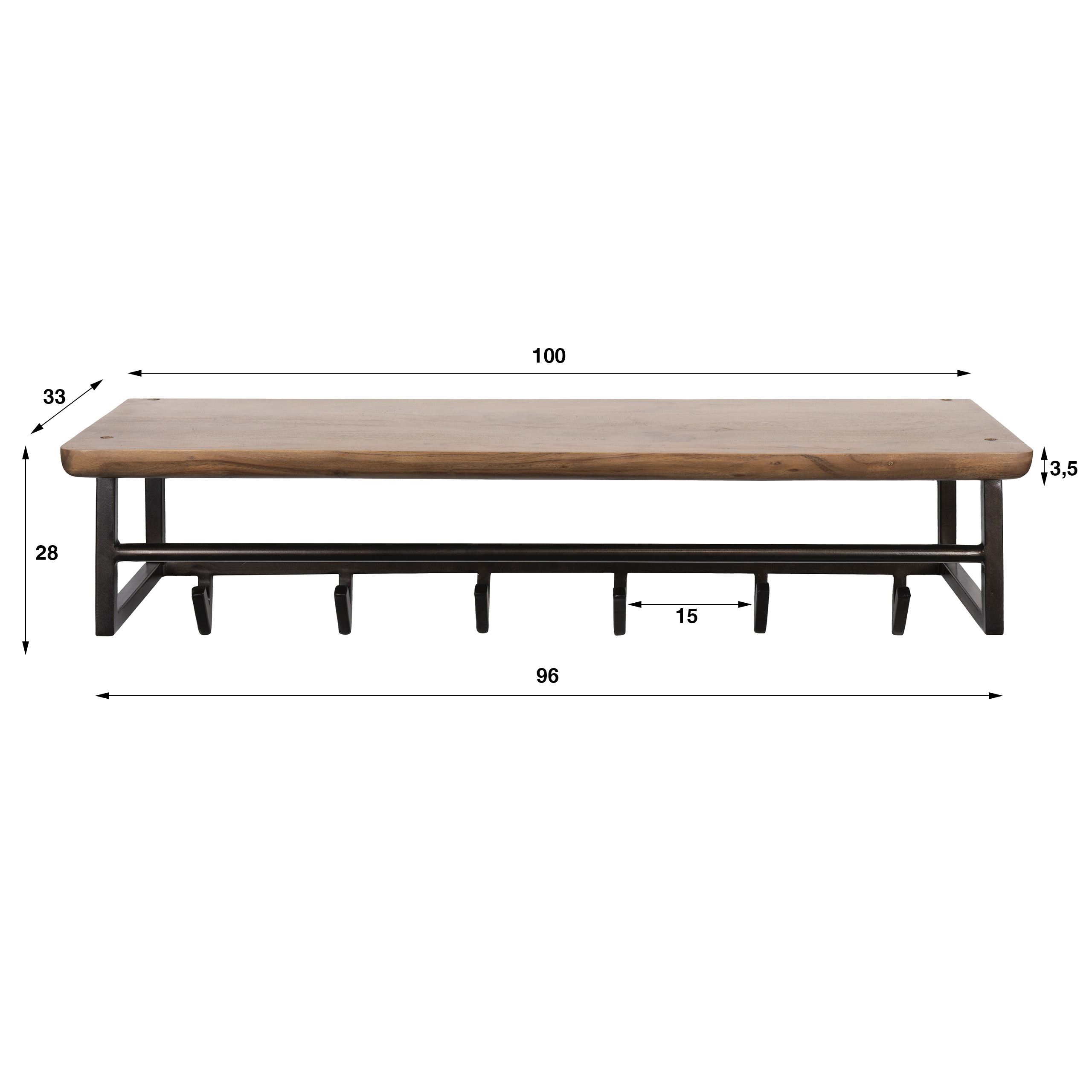Kapstok Edge Curve 6H - Afbeelding 5