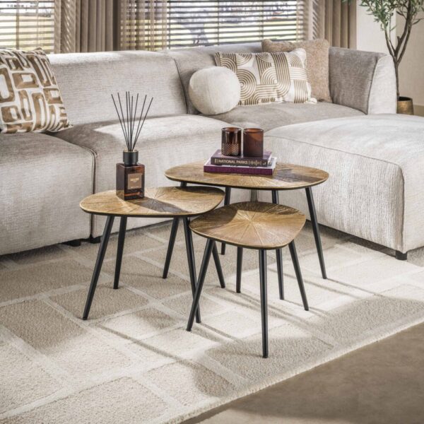 3244_30R_1 Salontafel Ray vierhoekig set/3
