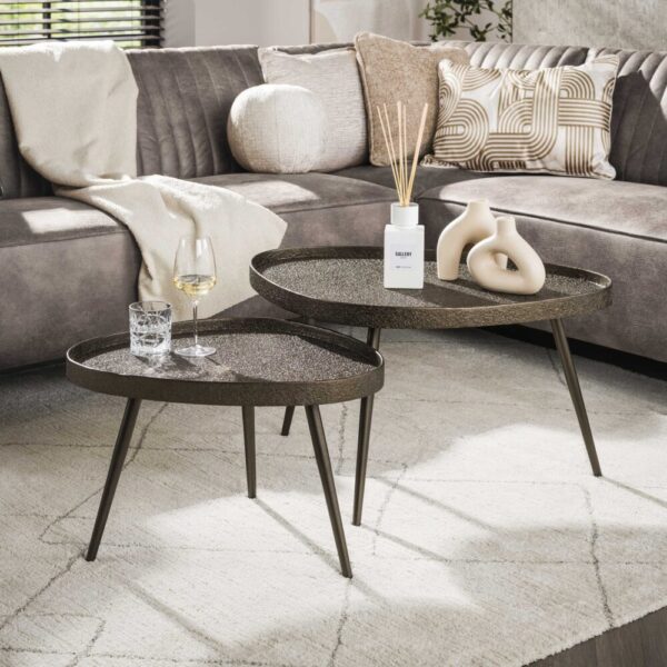 Salontafel Contour driehoekig set/2