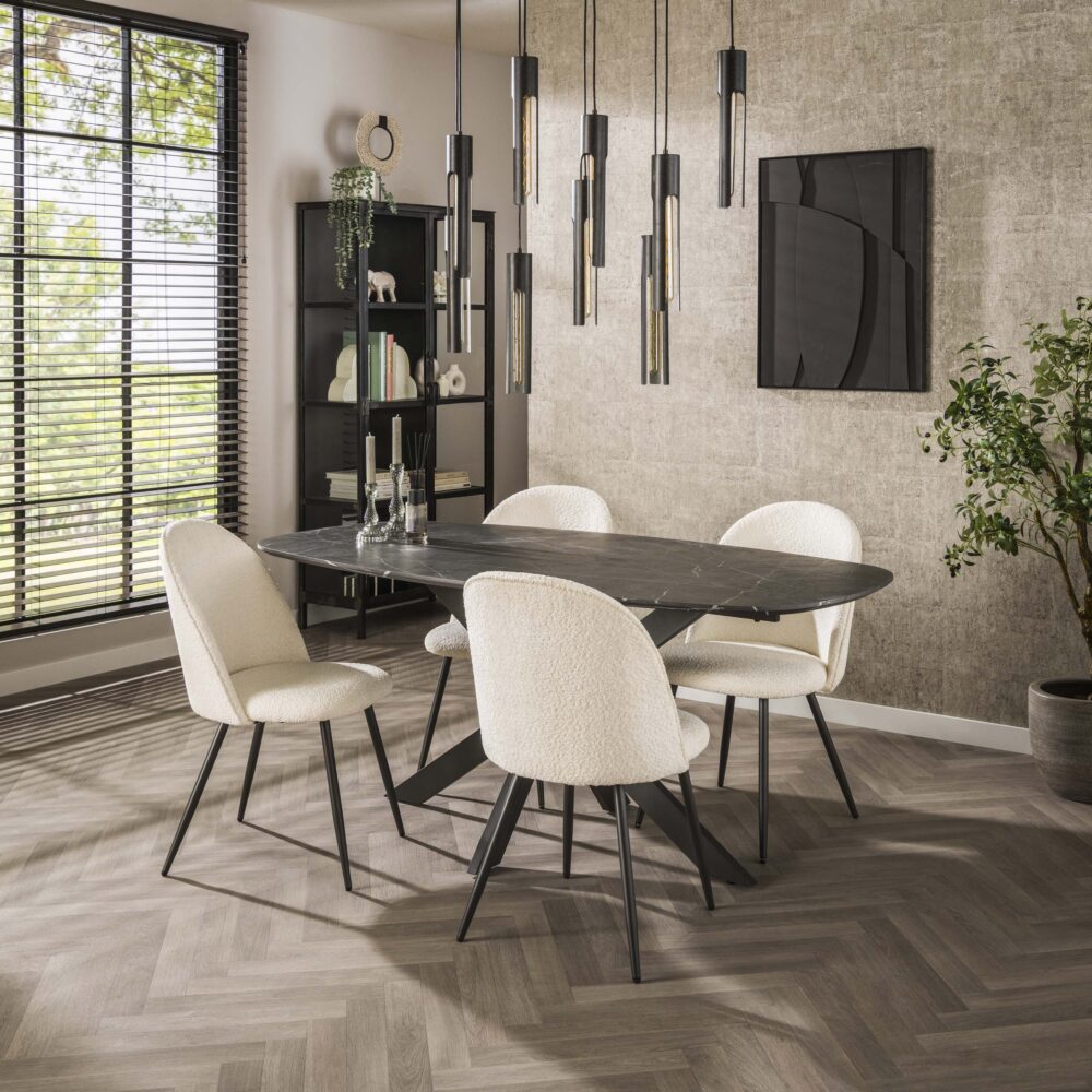 Eettafel Onyx Cross 180
