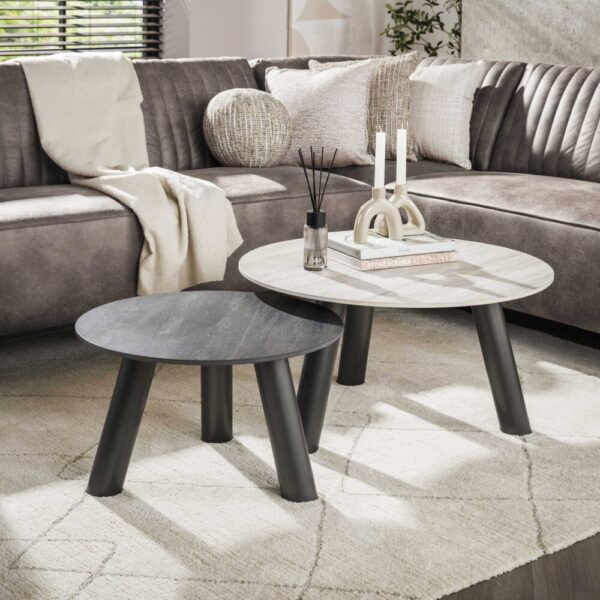 Salontafel Twin rond set/2