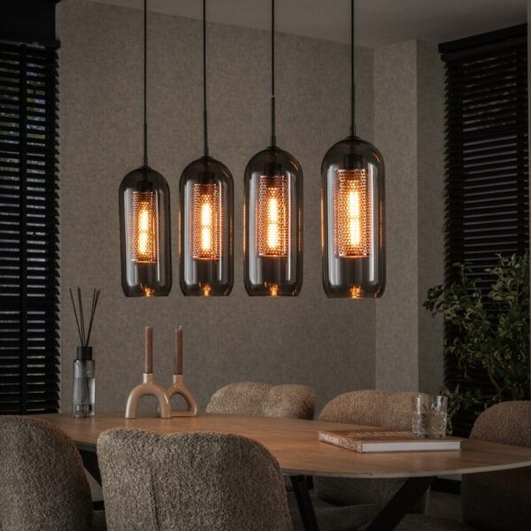 Hanglamp Smoke Mesh 4L