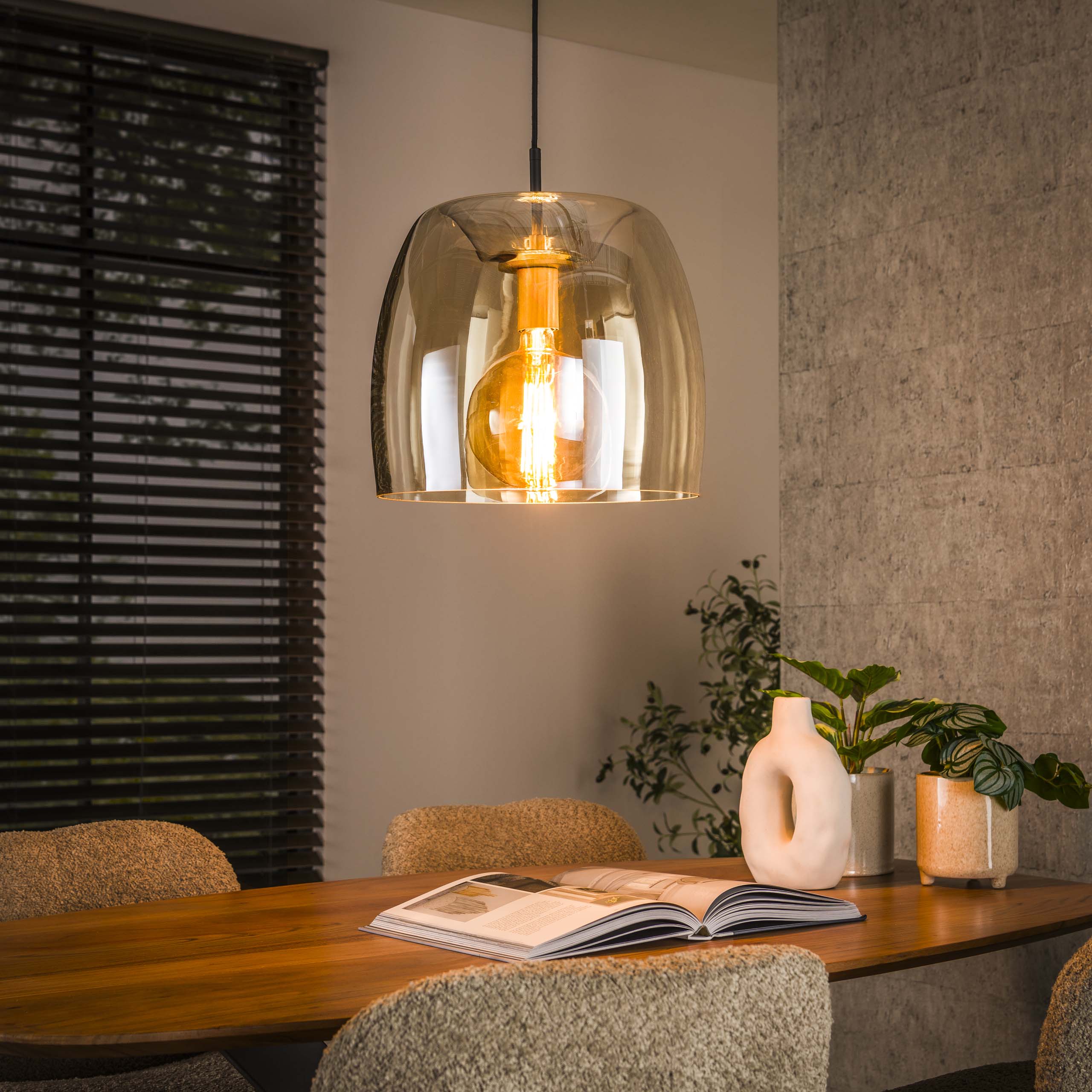 Hanglamp Drift Glass 1L