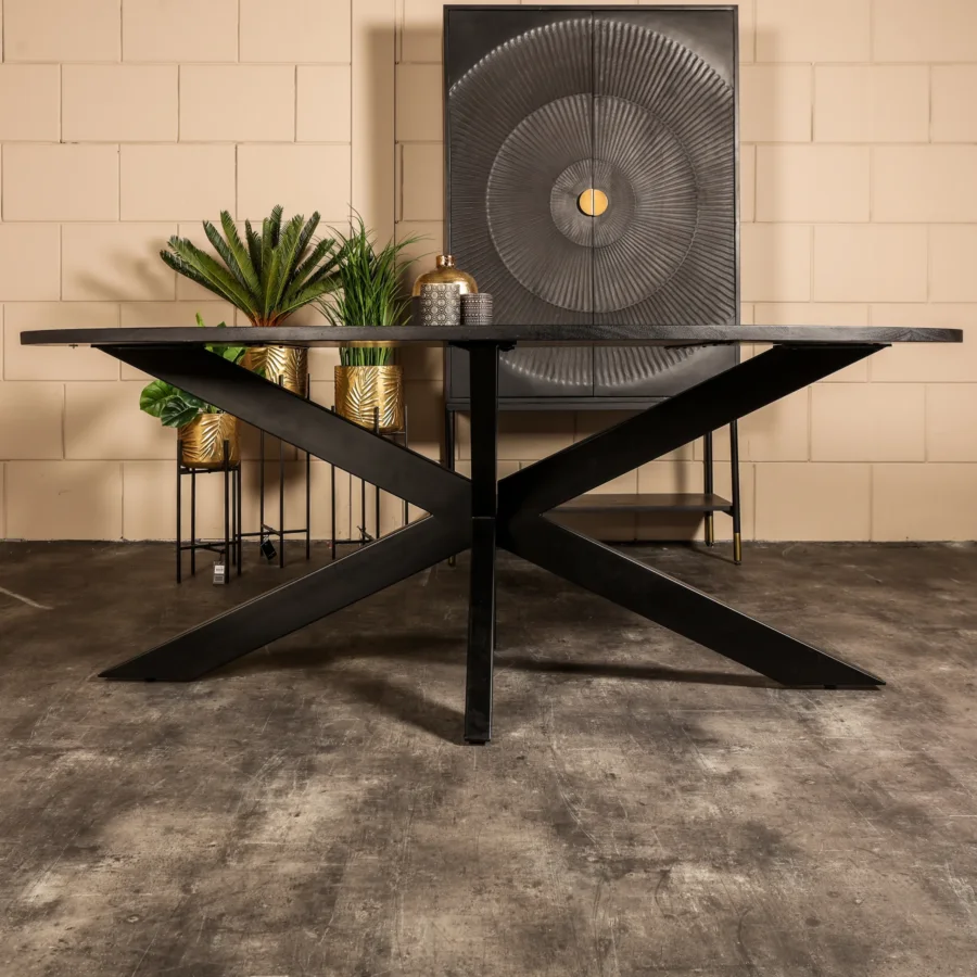 Eetkamertafel Boaz - Ovaal - Mangohout - Afbeelding 5