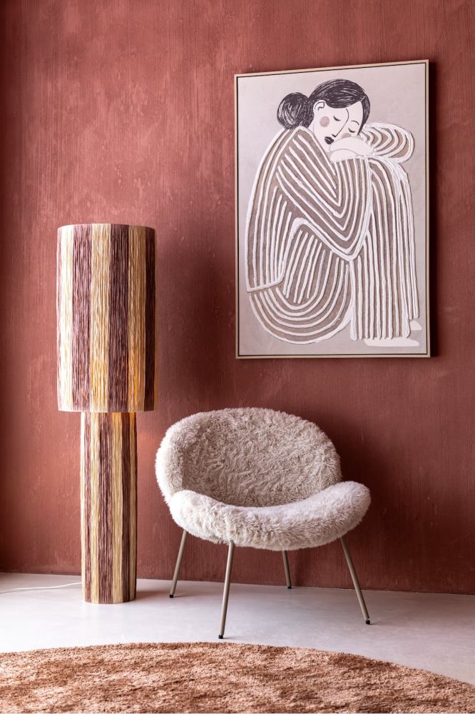 Billie vloerlamp 1*E27 - Bruin - Afbeelding 6