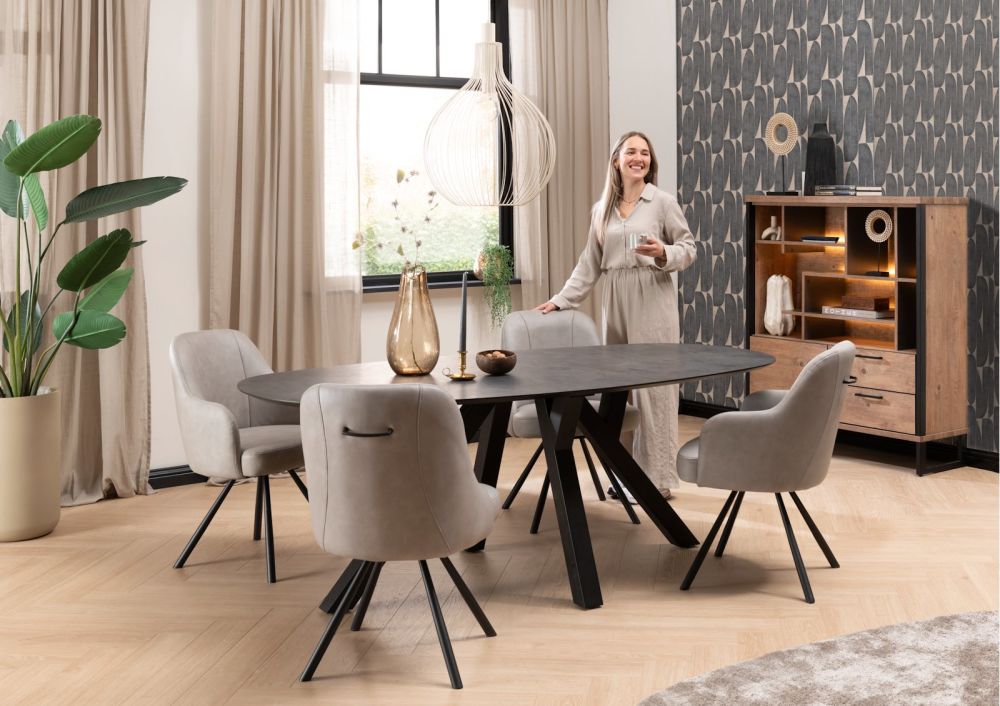 Perth, dressoir 190 cm - 3-deuren + 2-Laden - Afbeelding 4