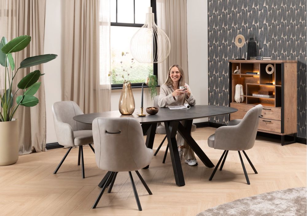 Perth, dressoir 190 cm - 3-deuren + 2-Laden - Afbeelding 5