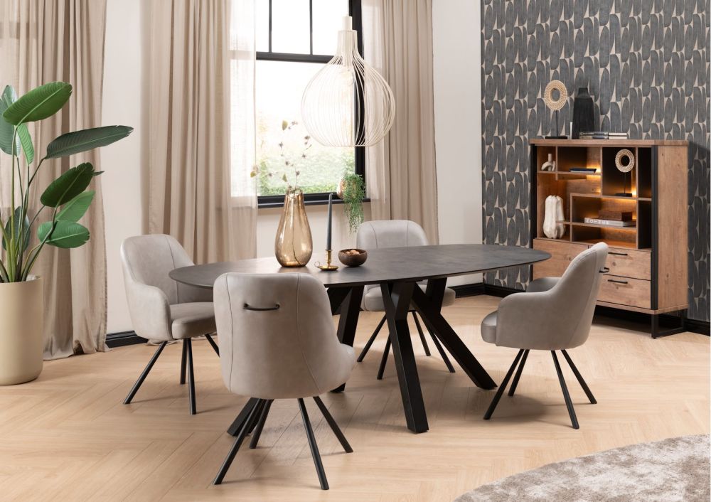 Perth, dressoir 190 cm - 3-deuren + 2-Laden - Afbeelding 6