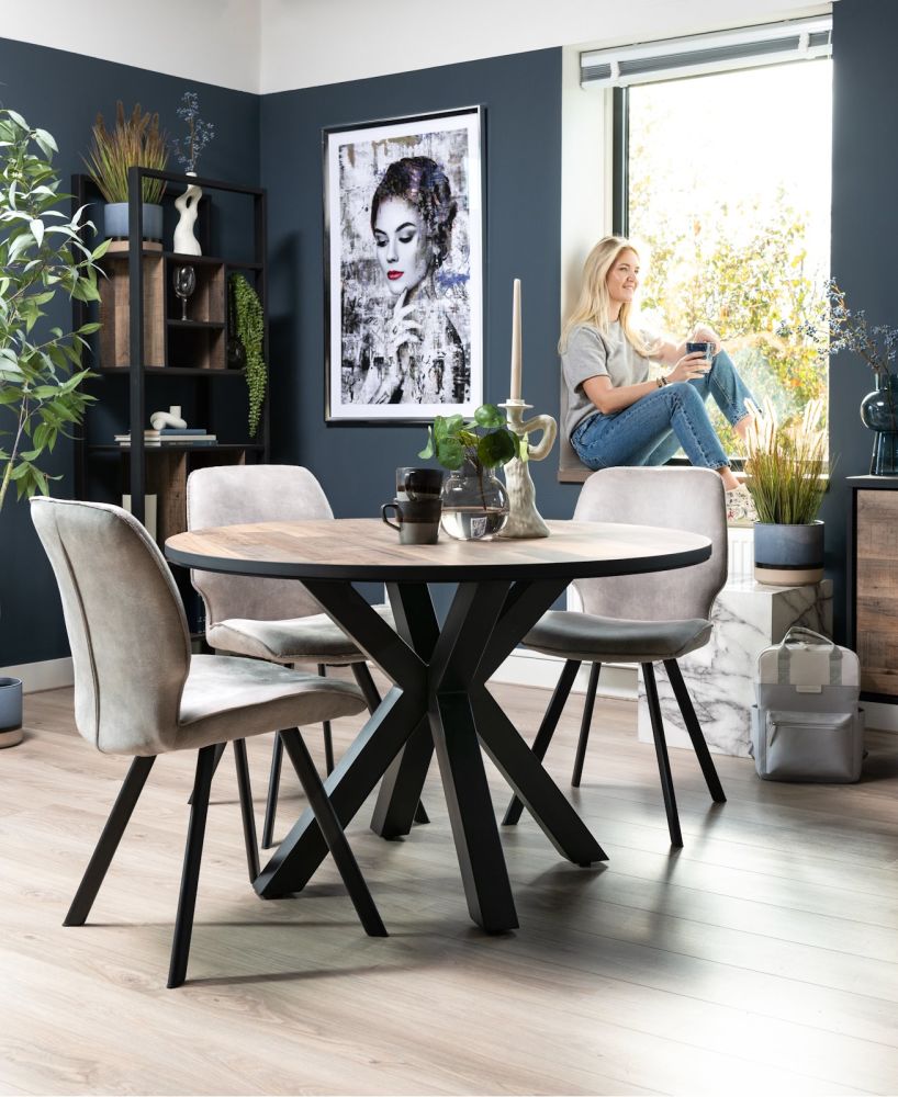 Sardinie, eetkamertafel rond 120 cm - Afbeelding 2